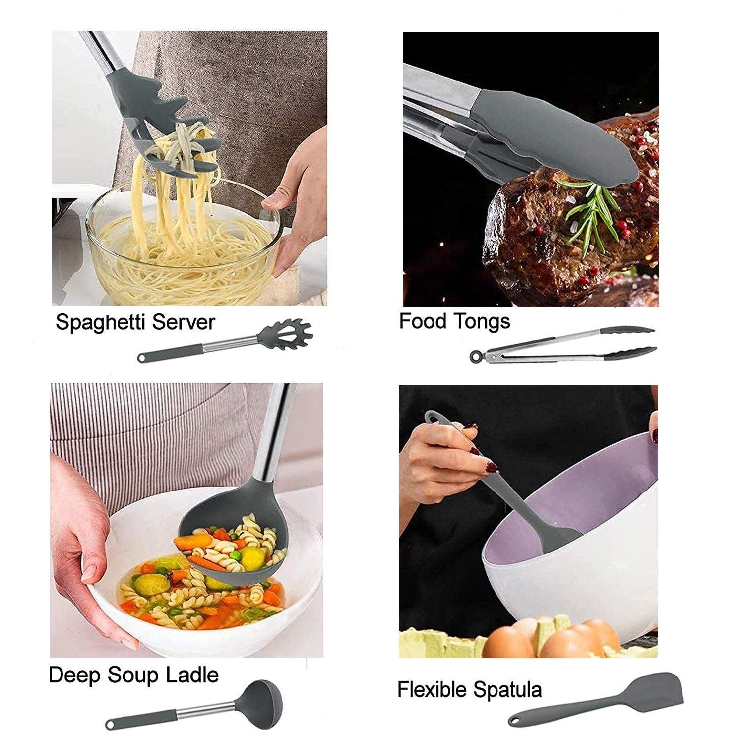 20 Pcs Silicone Cooking Utensil Set for Kitchen (BPA Free) - John Cootes