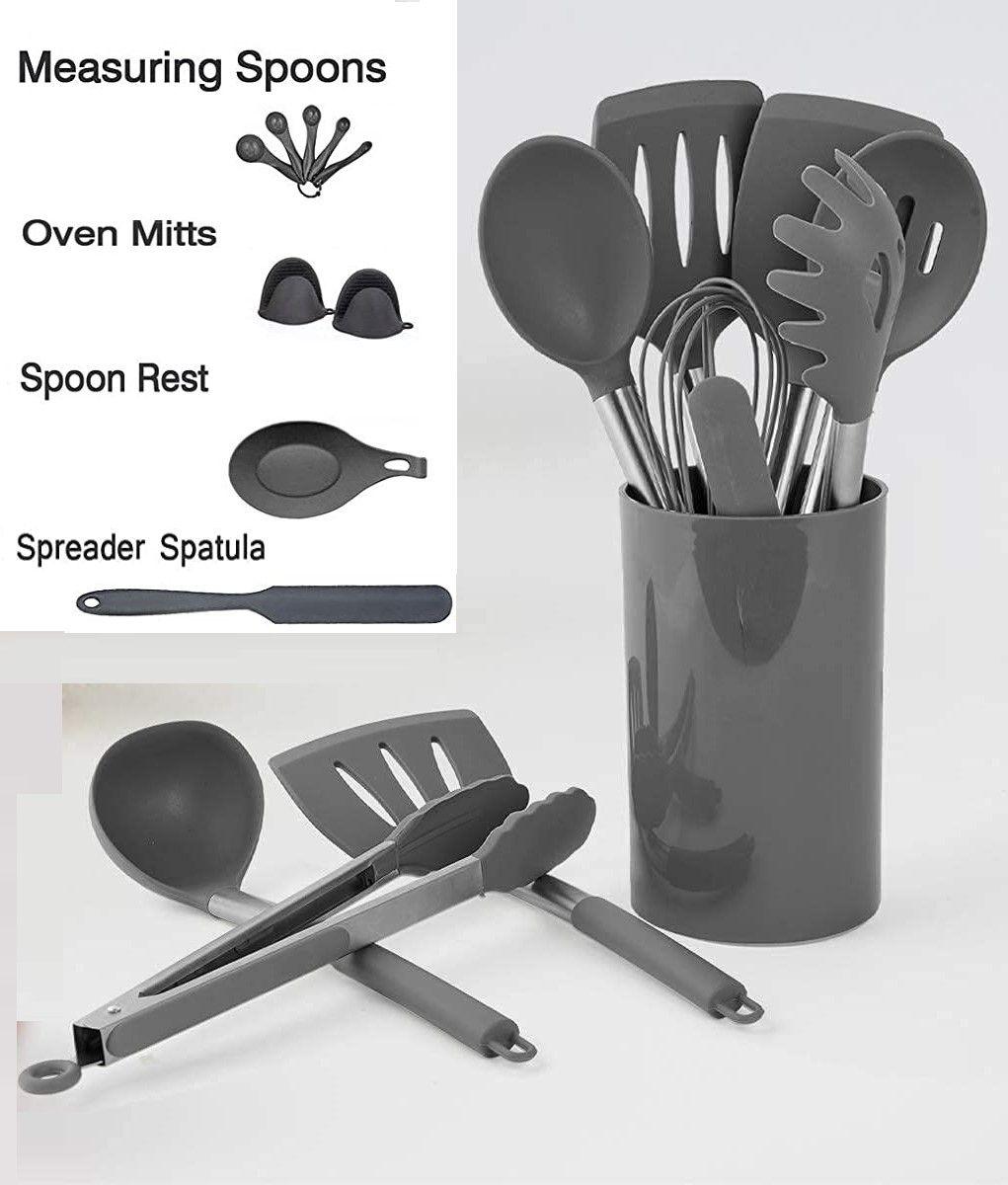 20 Pcs Silicone Cooking Utensil Set for Kitchen (BPA Free) - John Cootes