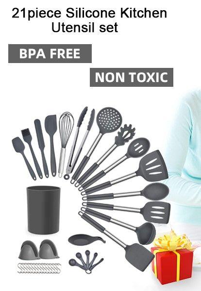 20 Pcs Silicone Cooking Utensil Set for Kitchen (BPA Free) - John Cootes