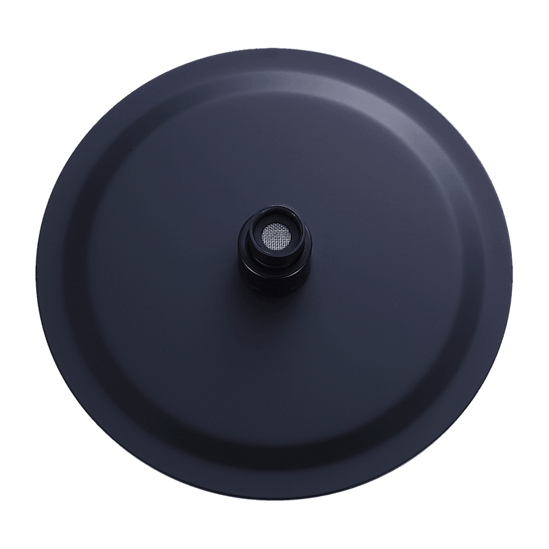 200mm Shower Head Round 304SS Electroplated Matte Black Finish - John Cootes