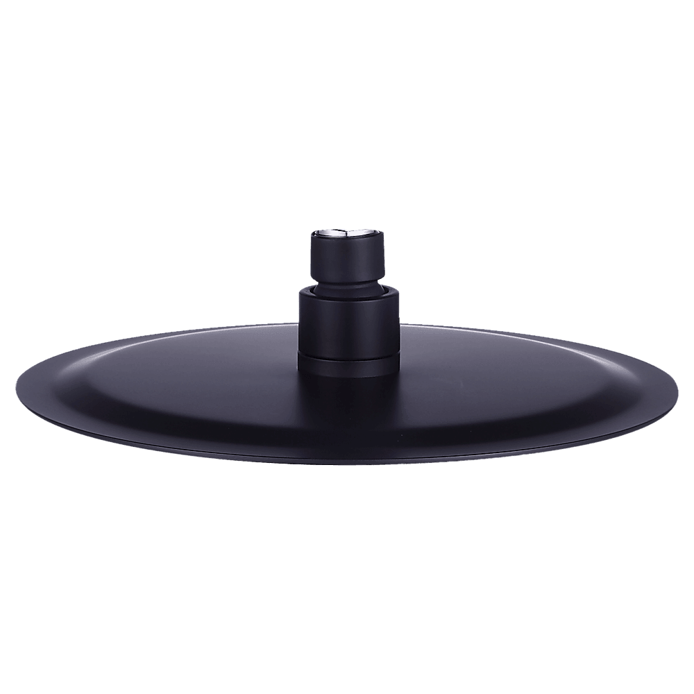 200mm Shower Head Round 304SS Electroplated Matte Black Finish - John Cootes