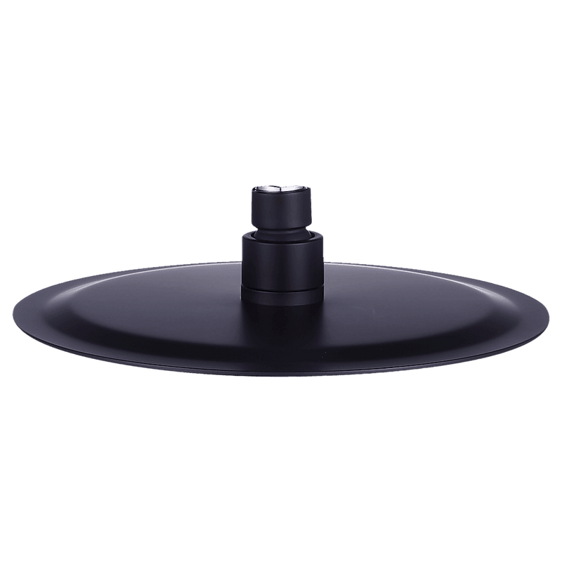 200mm Shower Head Round 304SS Electroplated Matte Black Finish - John Cootes