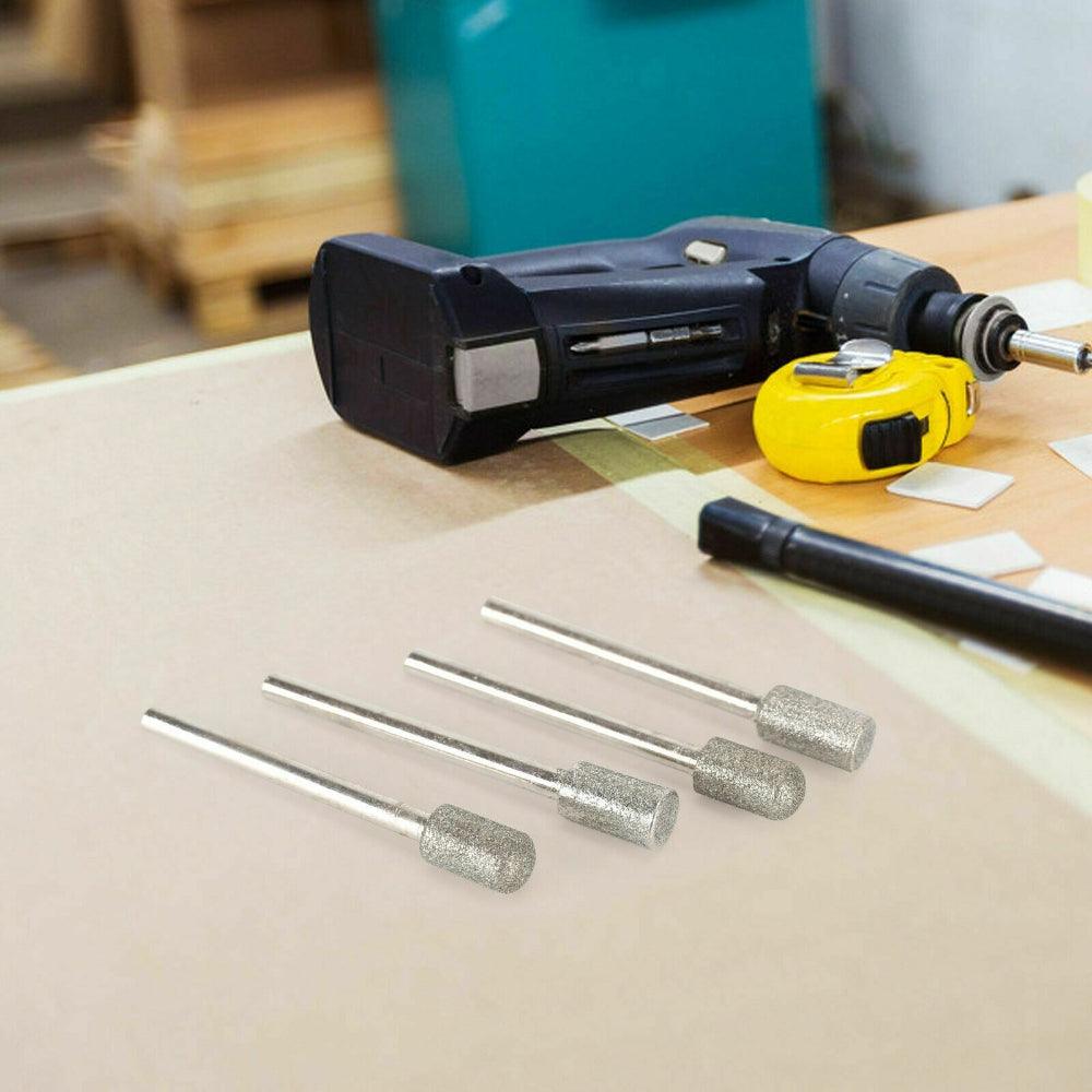 20pcs Diamond Grinding Heads Mini Drill Burrs Bit Set 3mm Shank for Rotary Tool - John Cootes
