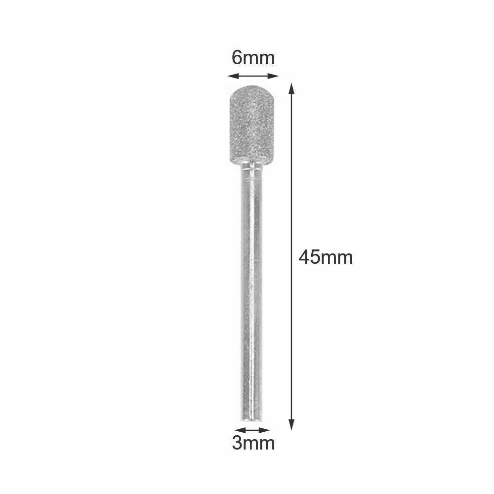 20pcs Diamond Grinding Heads Mini Drill Burrs Bit Set 3mm Shank for Rotary Tool - John Cootes