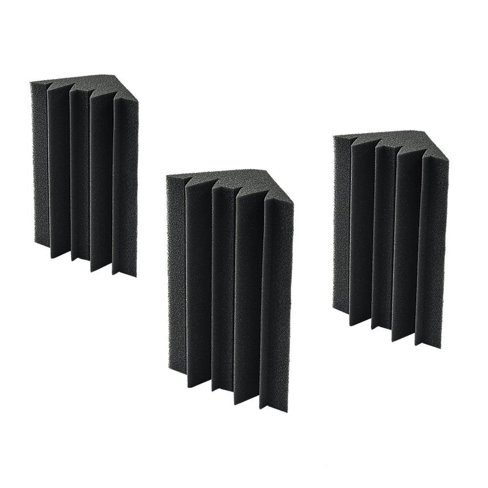 20pcs Studio Acoustic Foam Corner Bass Trap Sound Absorption Treatment Proofing - John Cootes