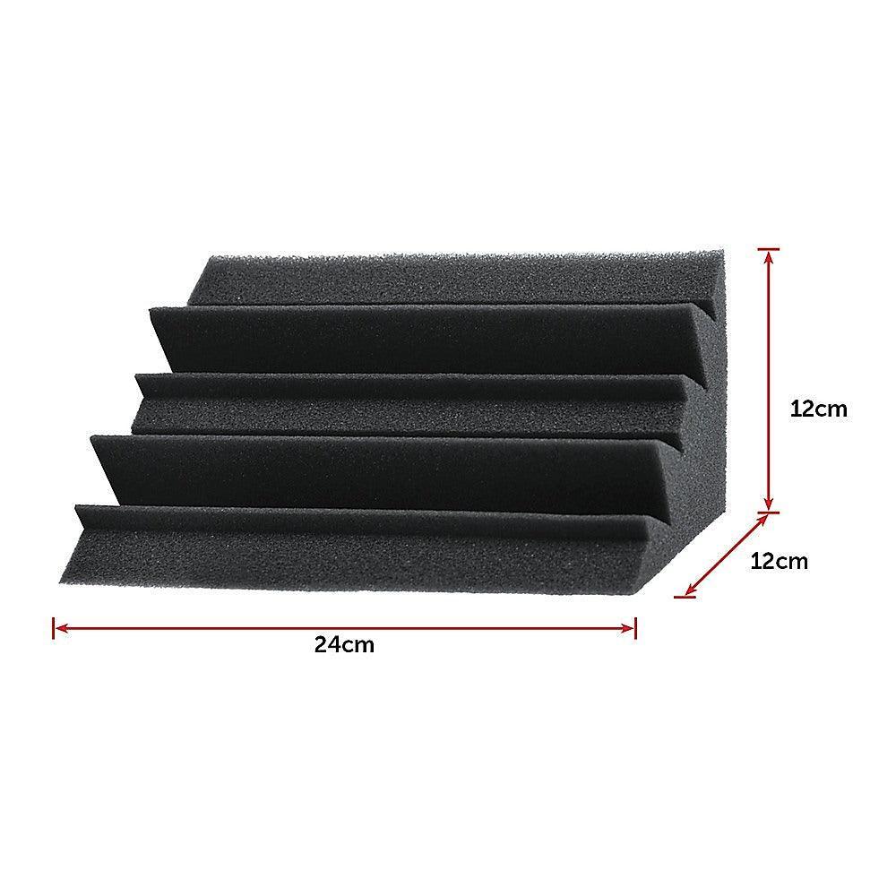 20pcs Studio Acoustic Foam Corner Bass Trap Sound Absorption Treatment Proofing - John Cootes