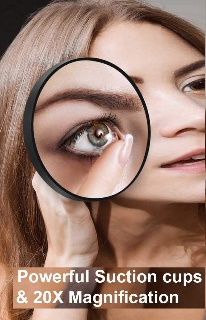 20X Magnifying Mirror and Eyebrow Tweezers Kit for Travel - John Cootes