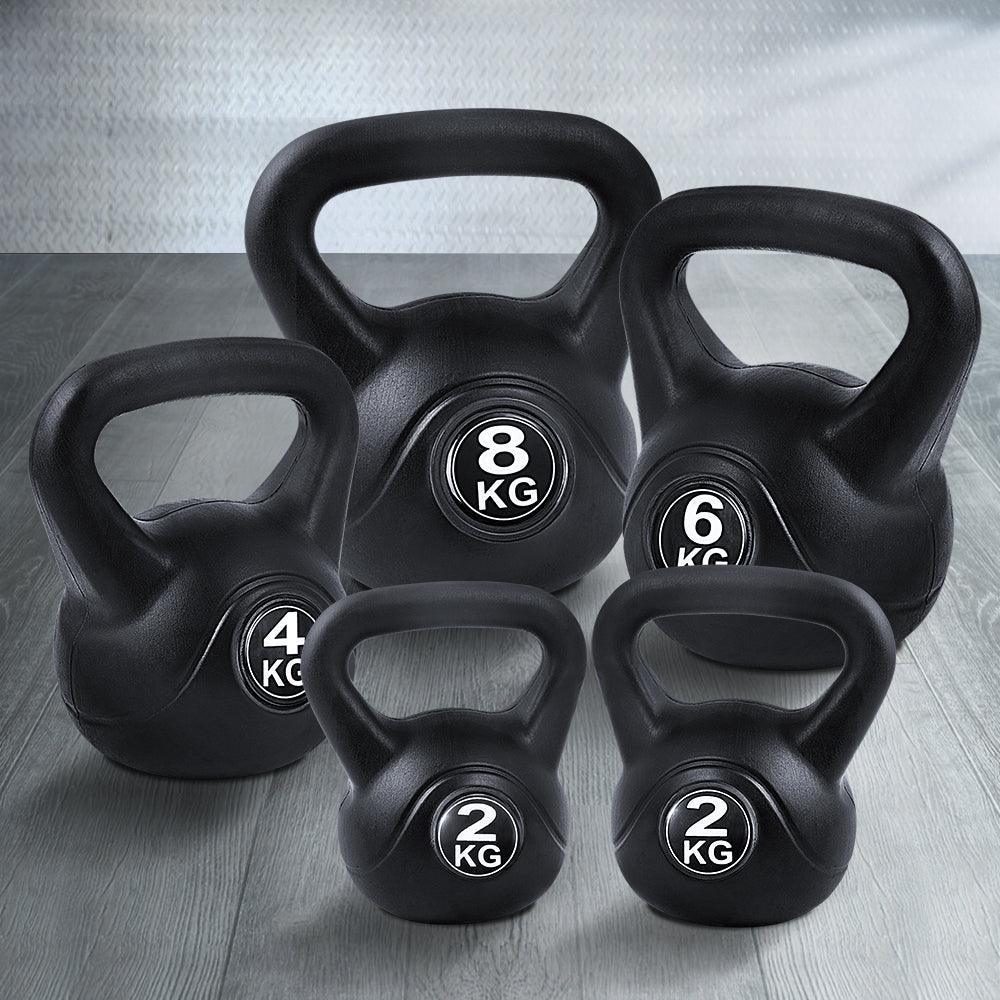 22kg Kettlebell Kettlebells Set Kettle Bell Bells Kit Weight Fitness Exercise - John Cootes