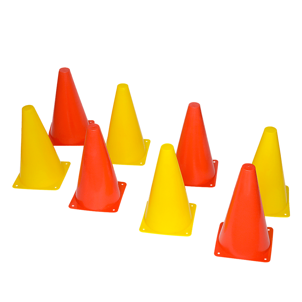 230mm Training Cones Set Witches Hat Football Soccer Rugby Traffic - John Cootes