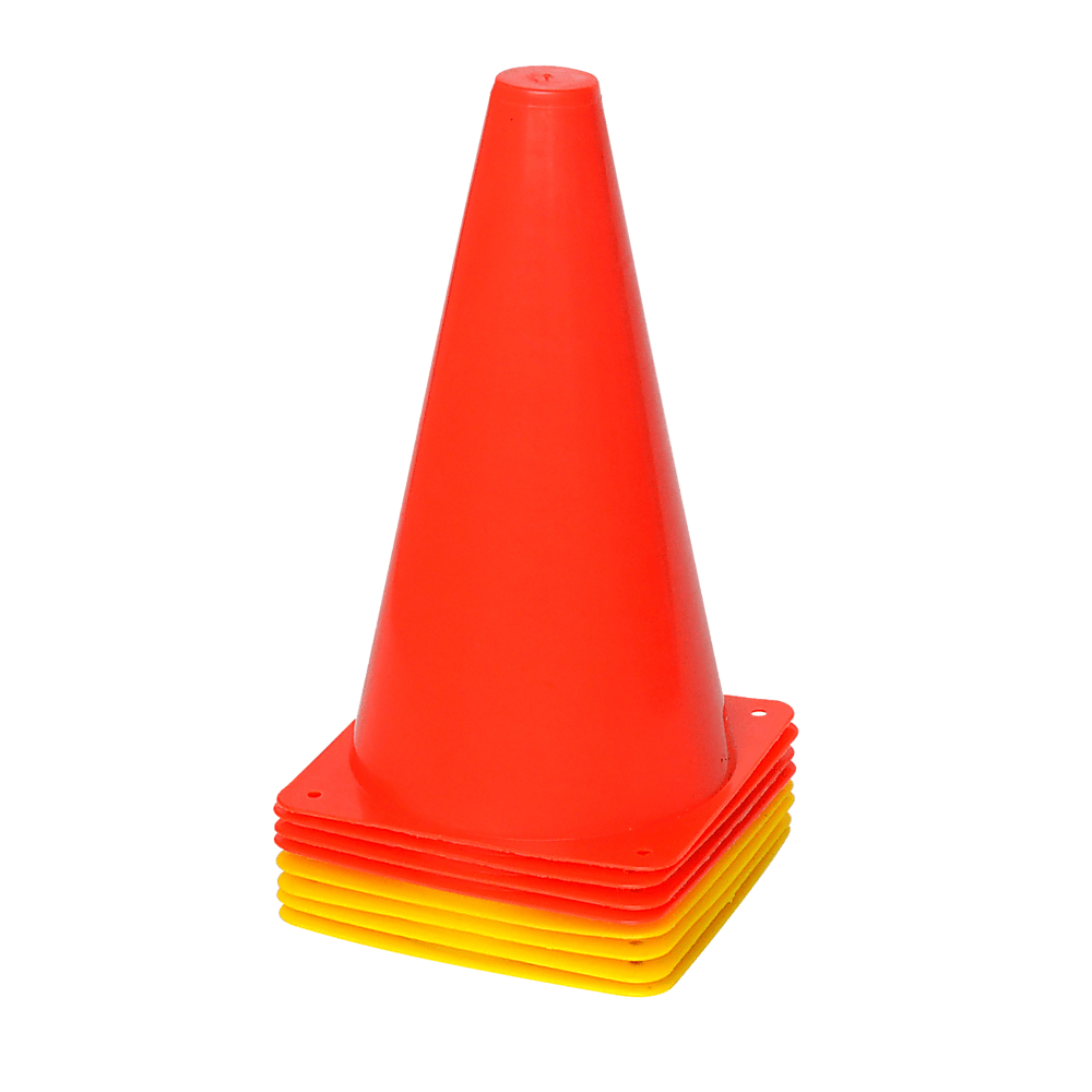 230mm Training Cones Set Witches Hat Football Soccer Rugby Traffic - John Cootes