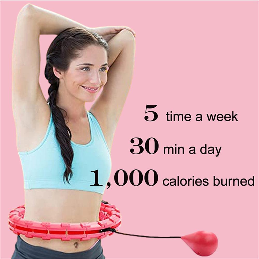 24 Knots Fitness Smart Sport Hoop Adjustable Thin Waist Exercise Gym Circle Ring - John Cootes