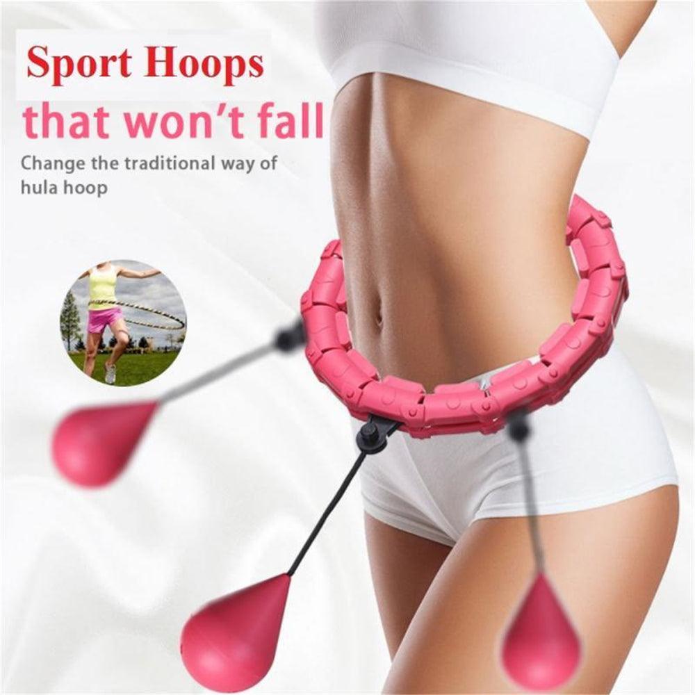 24 Knots Fitness Smart Sport Hoop Adjustable Thin Waist Exercise Gym Circle Ring - John Cootes