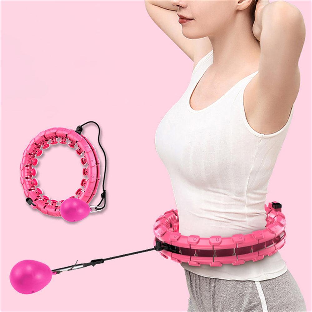 24 Knots Fitness Smart Sport Hoop Adjustable Thin Waist Exercise Gym Circle Ring - John Cootes