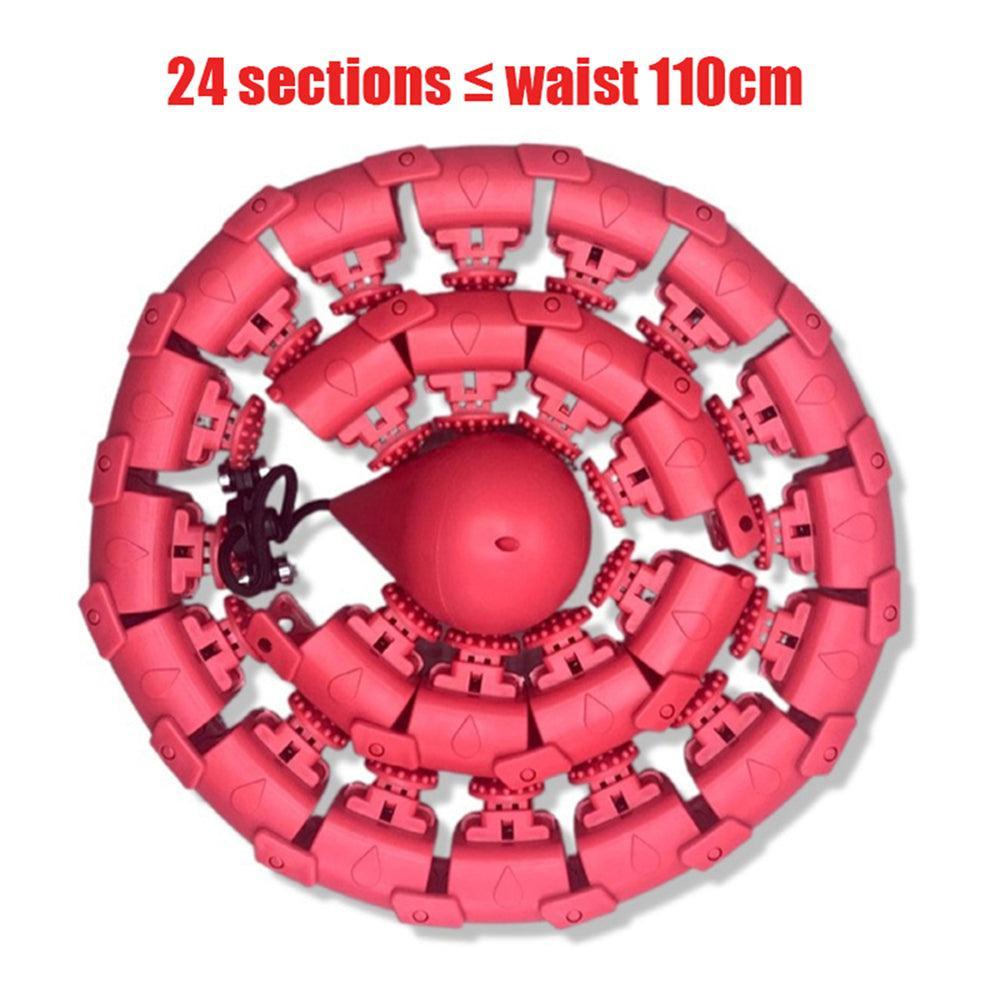 24 Knots Fitness Smart Sport Hoop Adjustable Thin Waist Exercise Gym Circle Ring - John Cootes