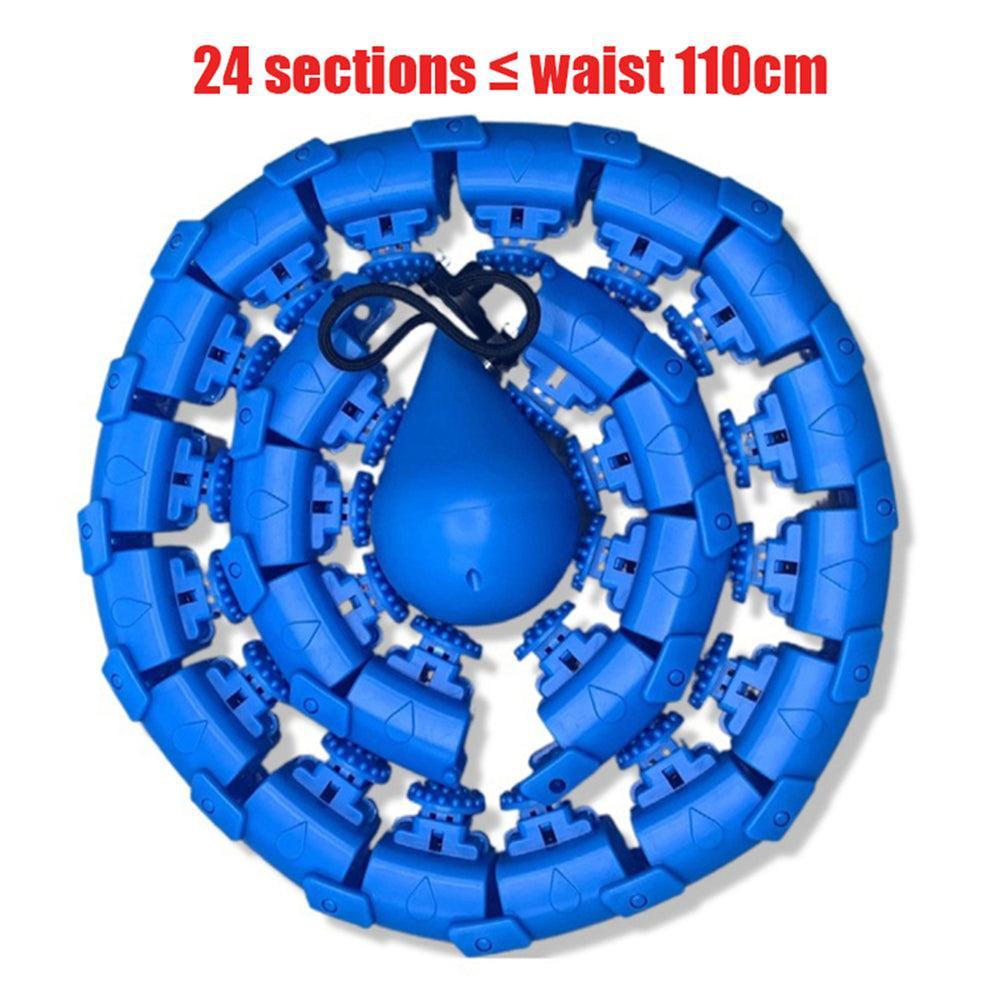 24 Knots Fitness Smart Sport Hoop Adjustable Thin Waist Exercise Gym Circle Ring - John Cootes