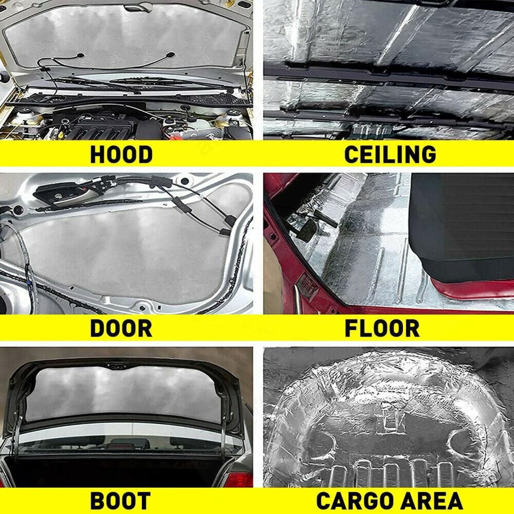 24 Sheet Self-adhesive Sound Deadener Heat Shield Insulation Deadening Mat - John Cootes