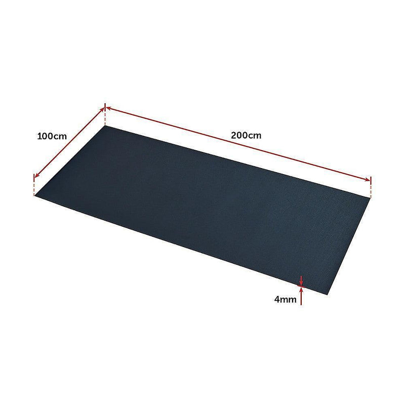 2m Gym Rubber Floor Mat Reduce Treadmill Vibration - John Cootes