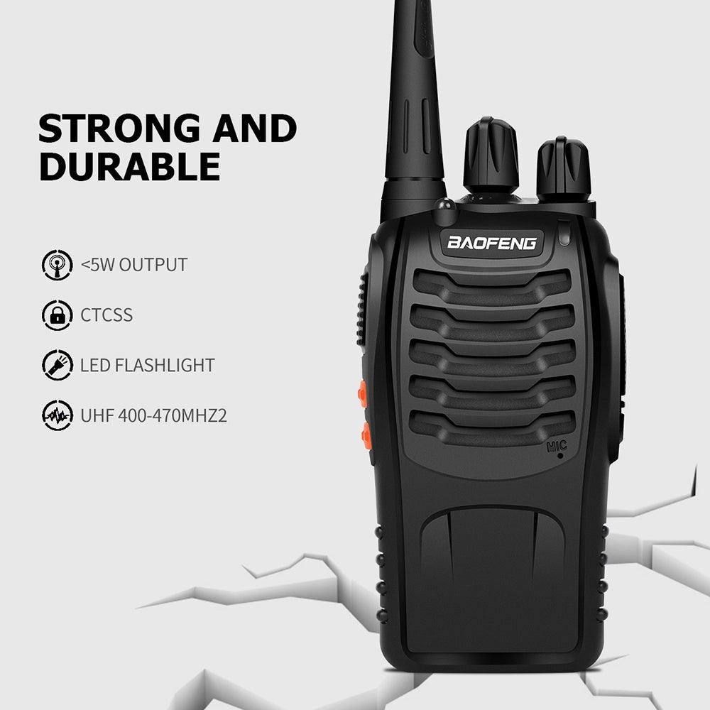 2pcs Walkie Talkie BF-888S Handheld Two-Way Radio UHF 400-470MHz 5W - John Cootes