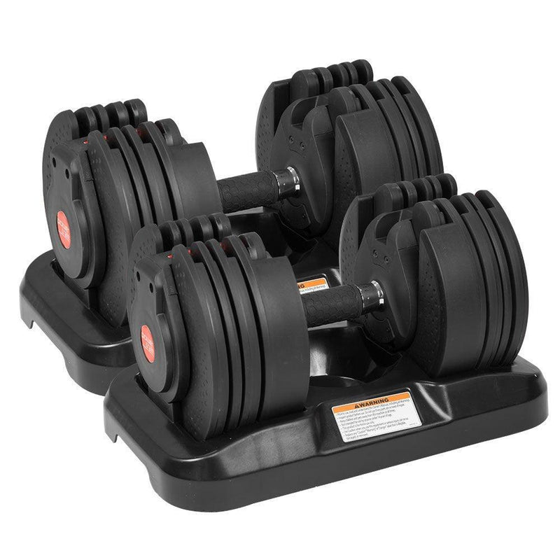 2x 20kg Powertrain Gen2 Home Gym Adjustable Dumbbell - John Cootes