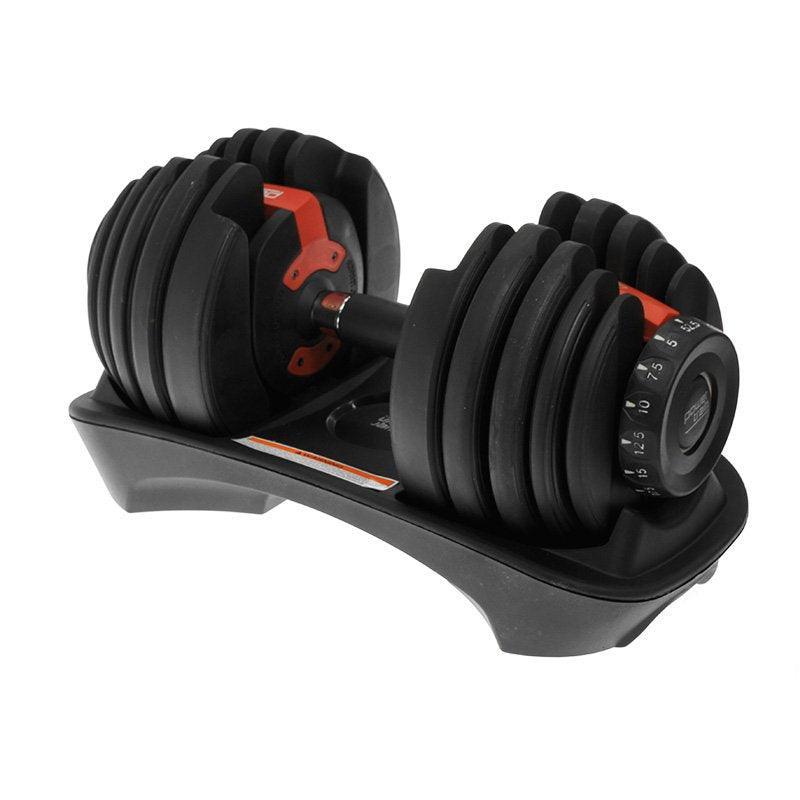 2x 24kg Powertrain Adjustable Dumbbells with Stand - John Cootes