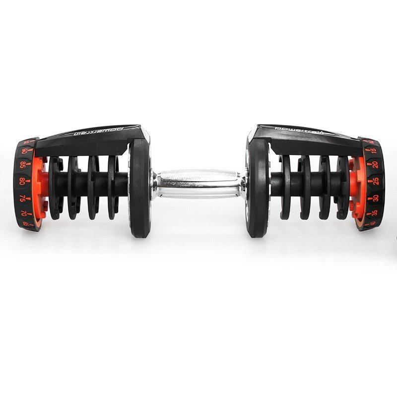 2x 40kg Powertrain Adjustable Dumbbells with Stand - John Cootes