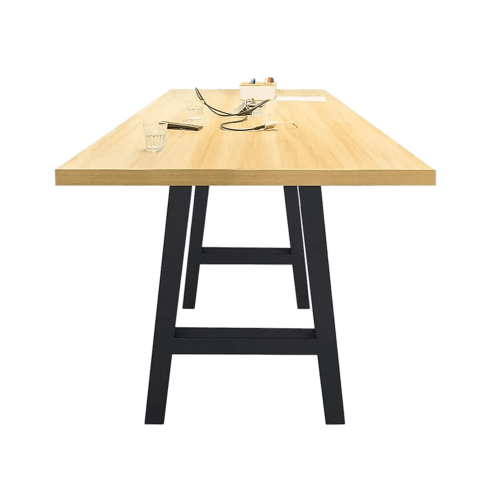 2x Rustic Dining Table Legs Steel Industrial Vintage 71cm - John Cootes