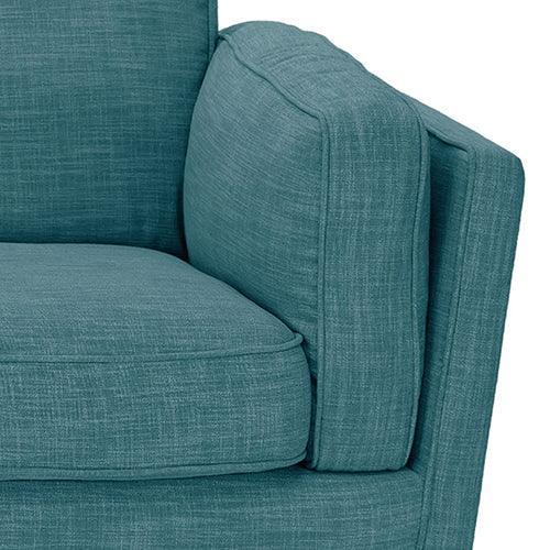 3+2 Seater Sofa Teal Fabric Lounge Set for Living Room Couch with Wooden Frame - John Cootes