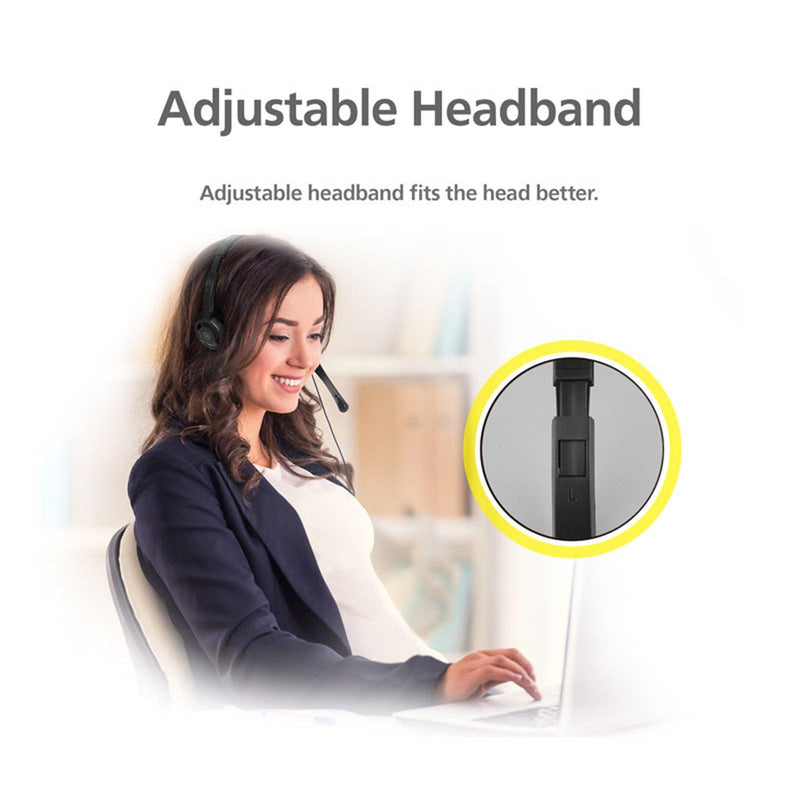 3.5mm Multi Device Stereo Headset Adjustable Headband Noiseless Volume Control - John Cootes