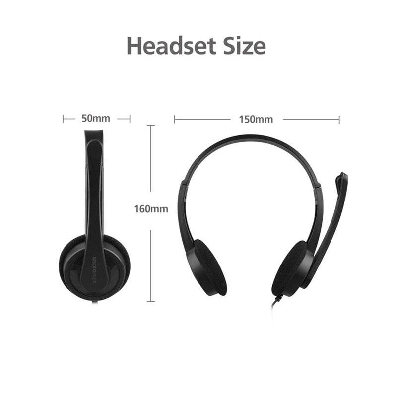 3.5mm Multi Device Stereo Headset Adjustable Headband Noiseless Volume Control - John Cootes