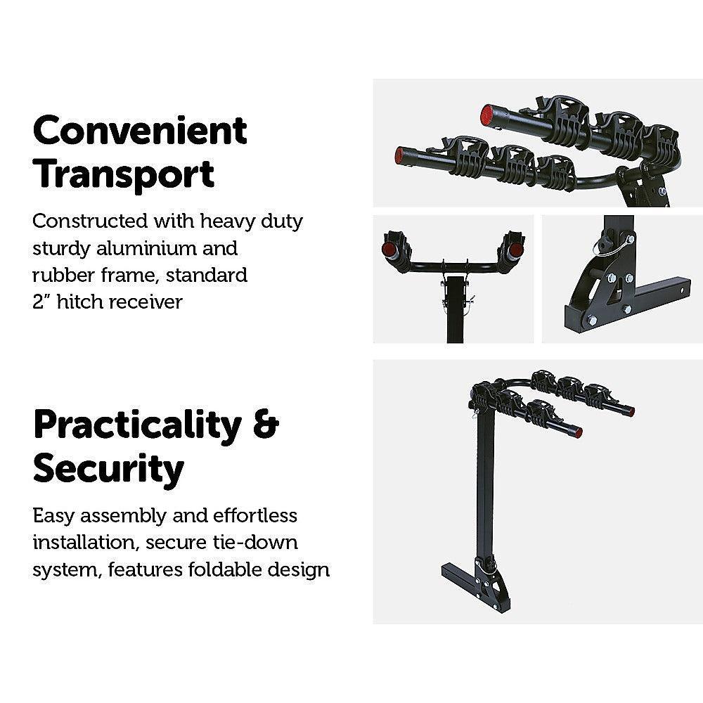 3 Bicycle Bike Rack Hitch Mount Carrier Car - John Cootes