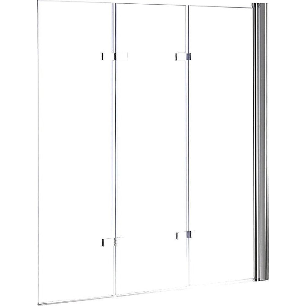3 Fold Chrome Folding Bath Shower Screen Door Panel 1300mm x 1400mm - John Cootes