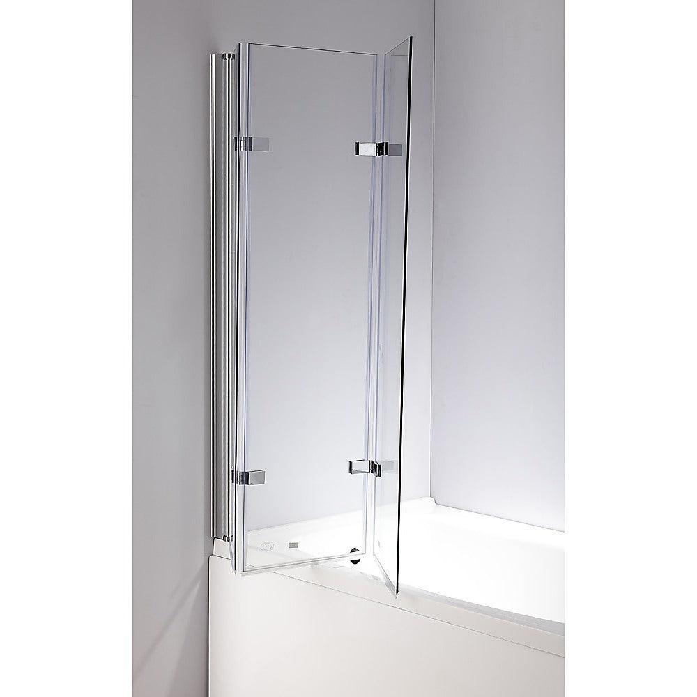3 Fold Chrome Folding Bath Shower Screen Door Panel 1300mm x 1400mm - John Cootes