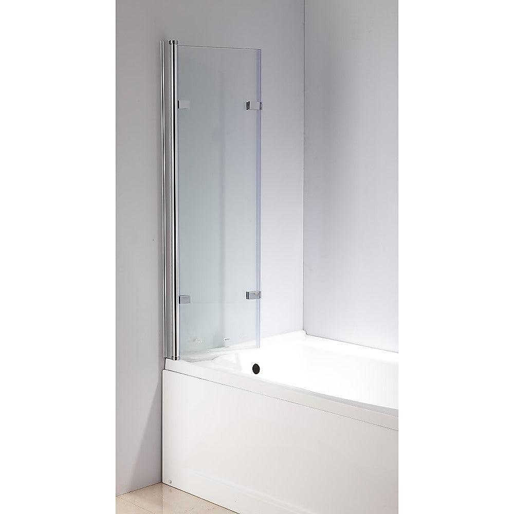 3 Fold Chrome Folding Bath Shower Screen Door Panel 1300mm x 1400mm - John Cootes