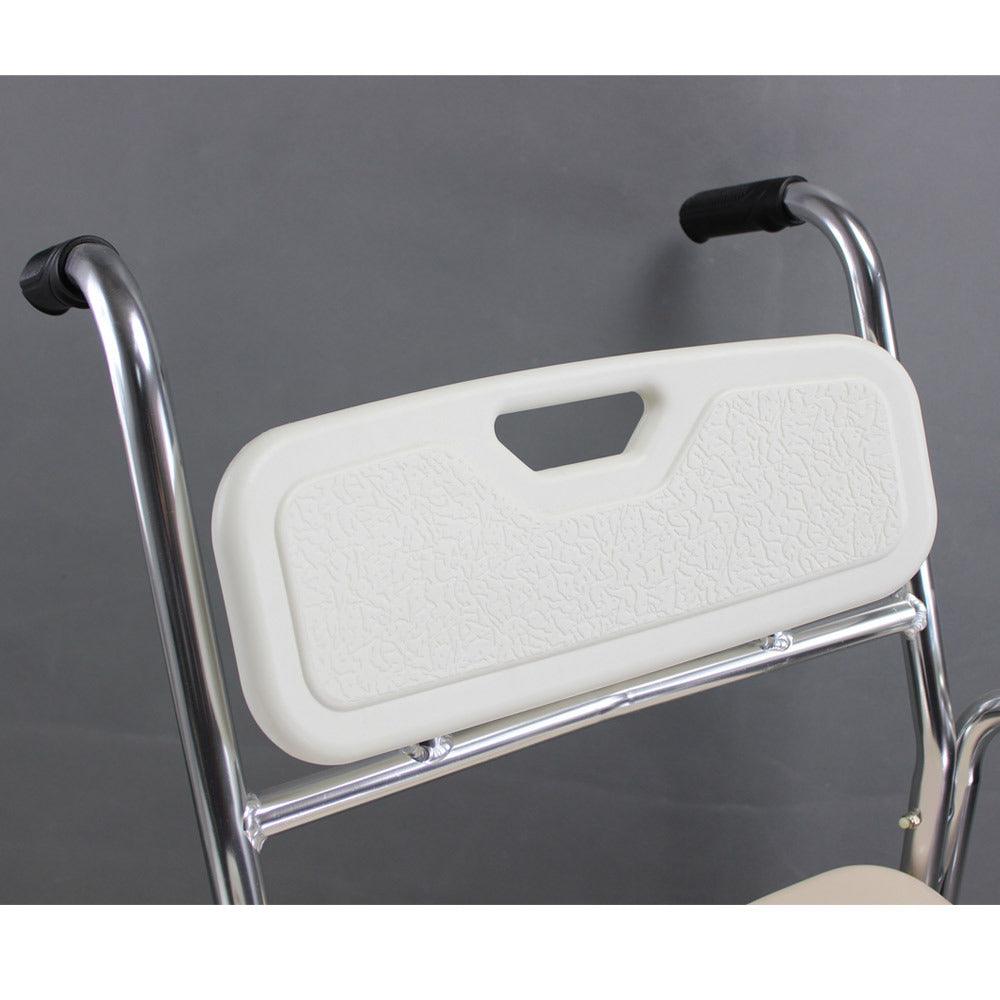 3-in-1 Mobile Rolling Chair Wheelchair Commode Bedside Toilet Chair Shower Chair - John Cootes