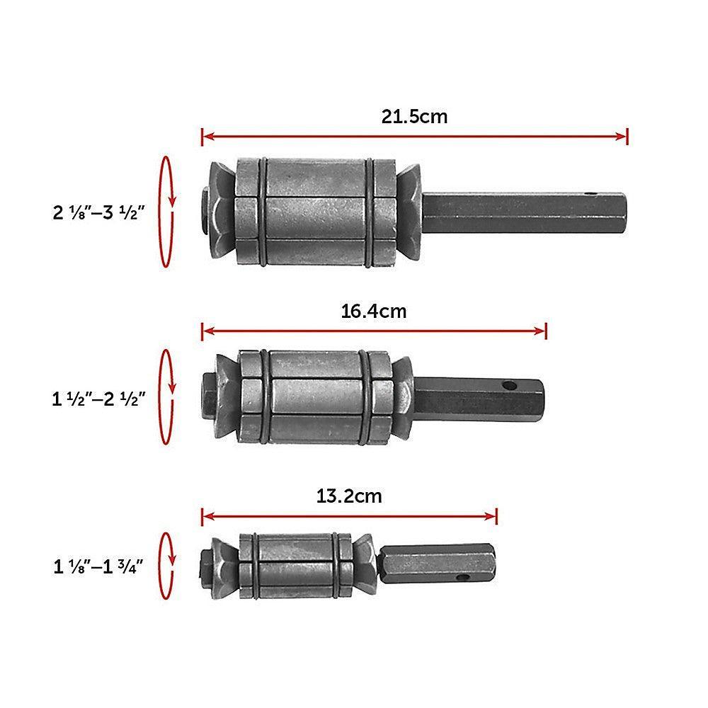 3 Piece Tail Pipe Expander Set Muffler Exhaust Pipe Dent Remover Tool Kit - John Cootes