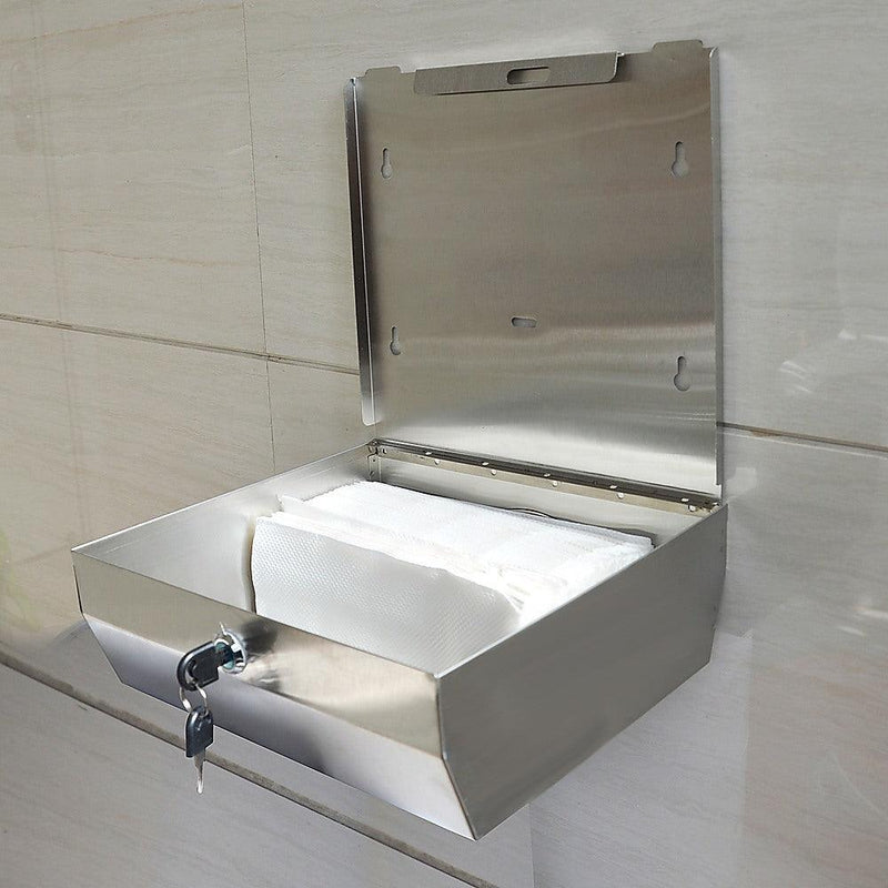 304 Stainless Steel Hand Paper Towel Dispenser Holder Toilet Heavy Duty - John Cootes
