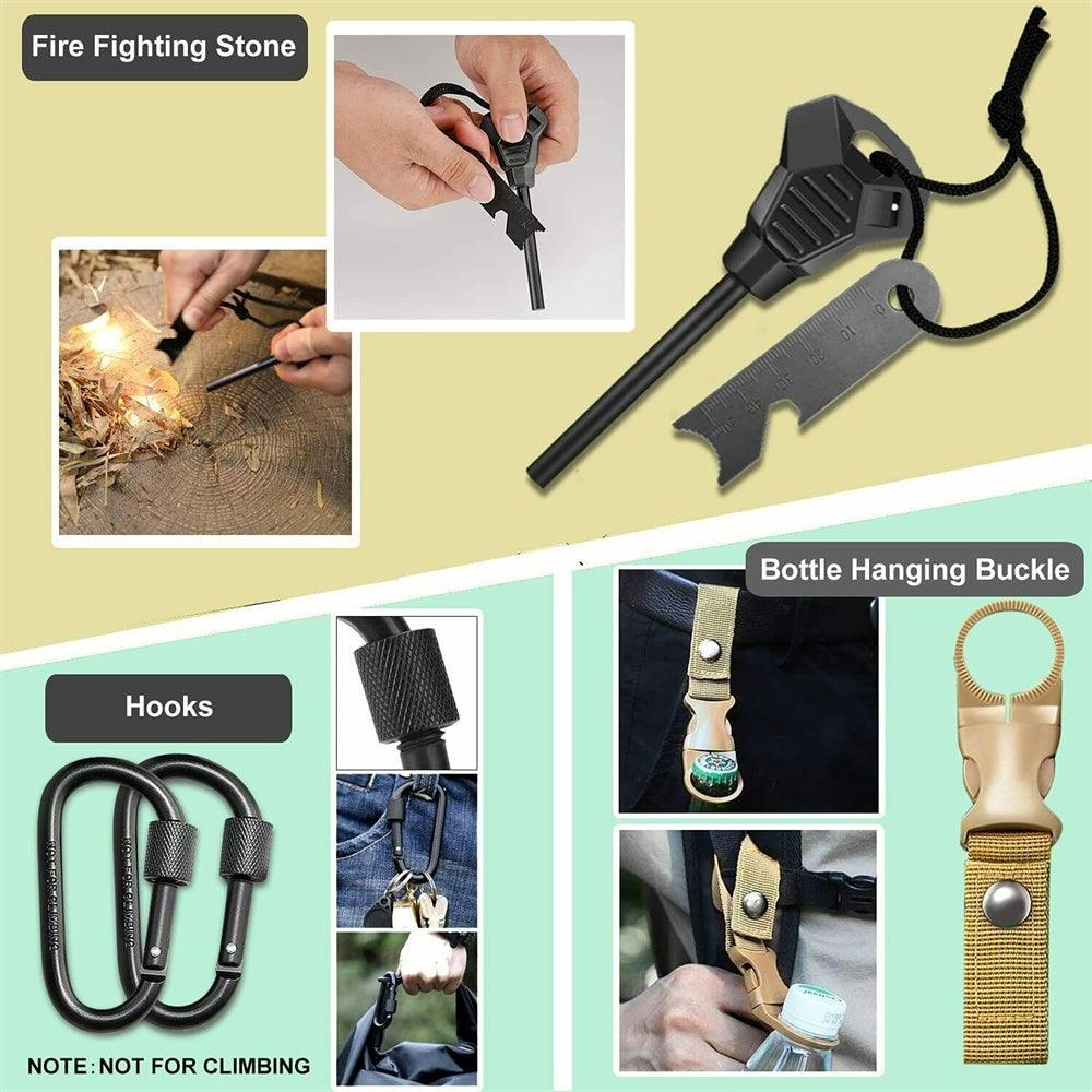 32 In 1 Emergency Survival Equipment Kit Camping SOS Tool Sports Tactical Hiking - John Cootes
