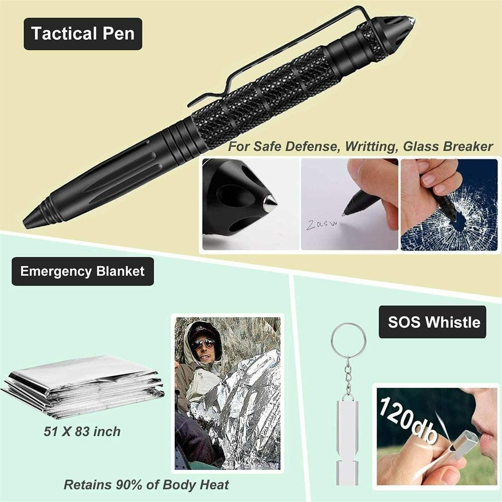 32 In 1 Emergency Survival Equipment Kit Camping SOS Tool Sports Tactical Hiking - John Cootes