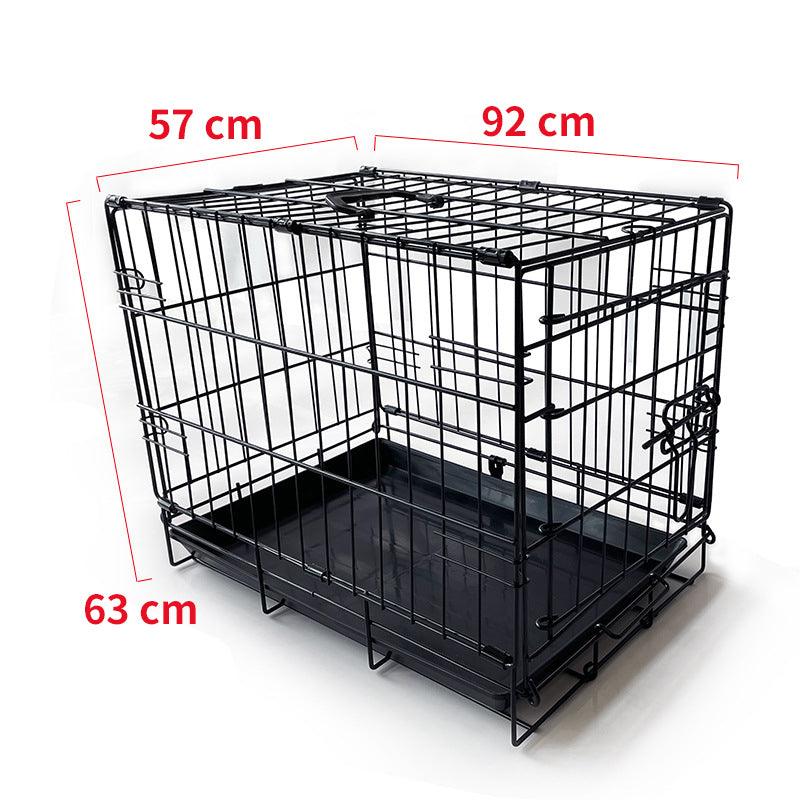 36" Pet Dog Cage Kennel Metal Crate Enlarged Thickened Reinforced Pet Dog House - John Cootes