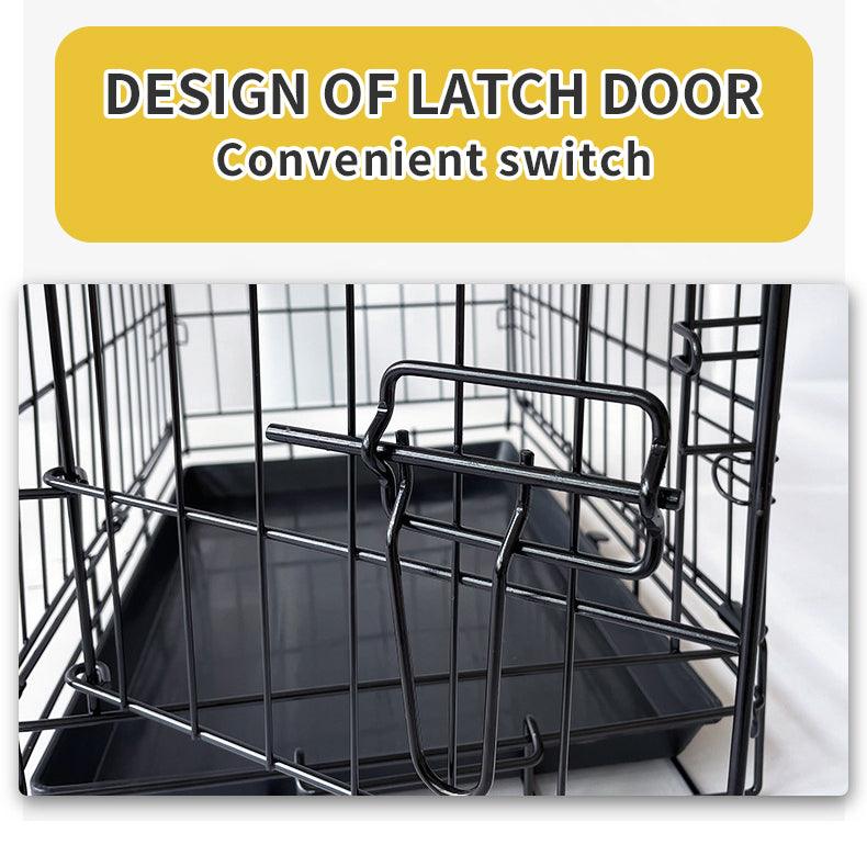 36" Pet Dog Cage Kennel Metal Crate Enlarged Thickened Reinforced Pet Dog House - John Cootes