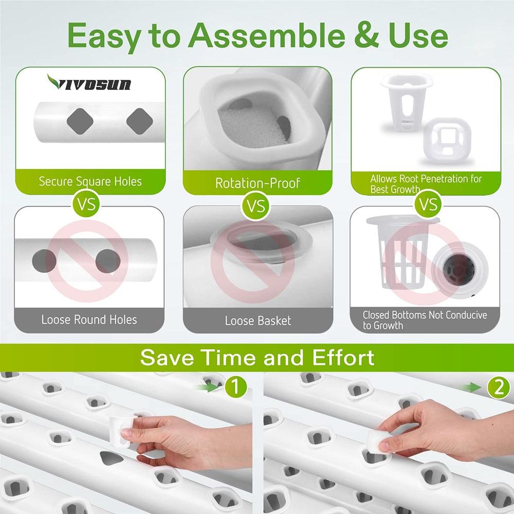 36 Sites Hydroponic Grow Tool Kits Vegetable Garden System 220V Water Pump - John Cootes