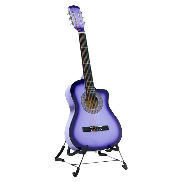 38in Pro Cutaway Acoustic Guitar with guitar bag - Purple Burst - John Cootes