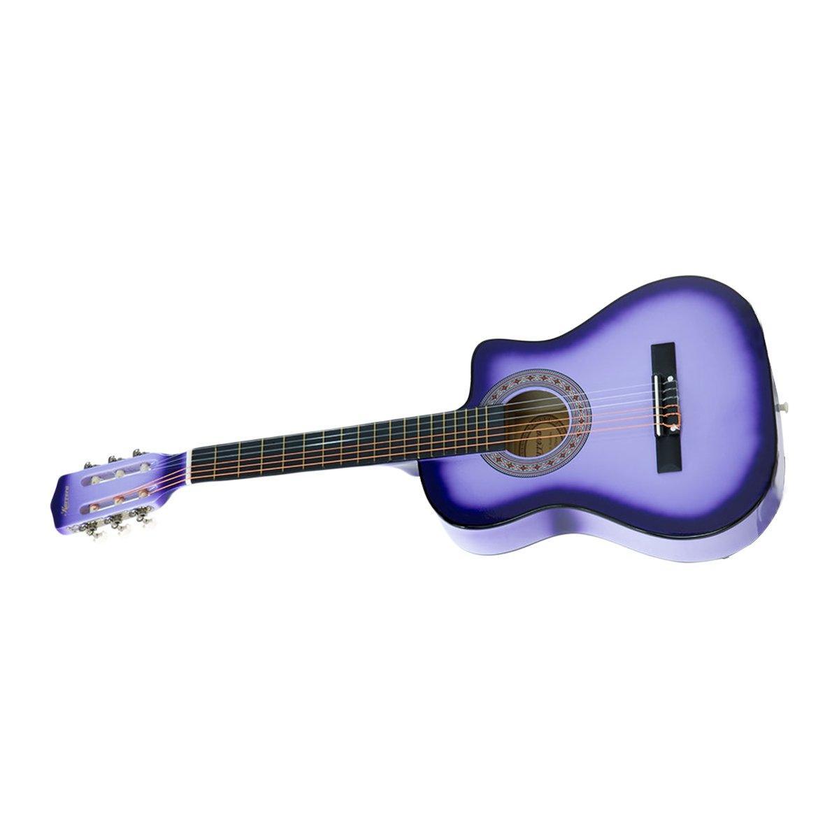 38in Pro Cutaway Acoustic Guitar with guitar bag - Purple Burst - John Cootes