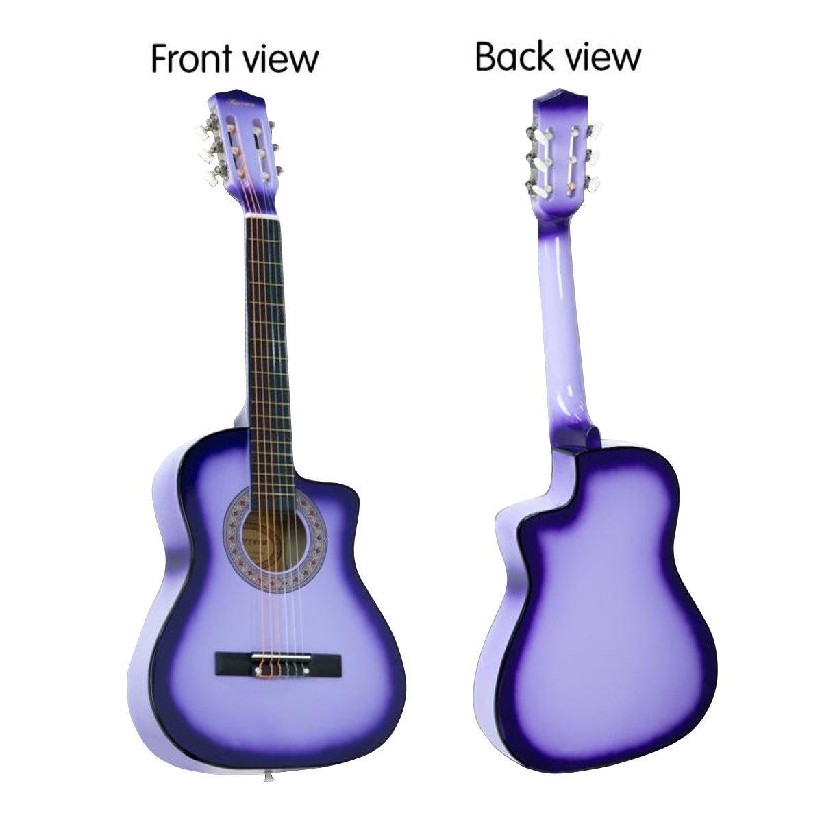 38in Pro Cutaway Acoustic Guitar with guitar bag - Purple Burst - John Cootes