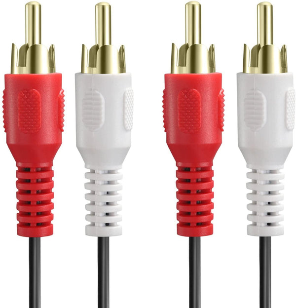 3M 2-RCA Male To Male Dual 2RCA Cable, 2 RCA Stereo Audio Cord Connector - John Cootes