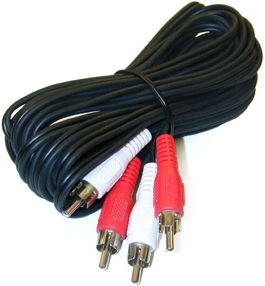 3M 2-RCA Male To Male Dual 2RCA Cable, 2 RCA Stereo Audio Cord Connector - John Cootes