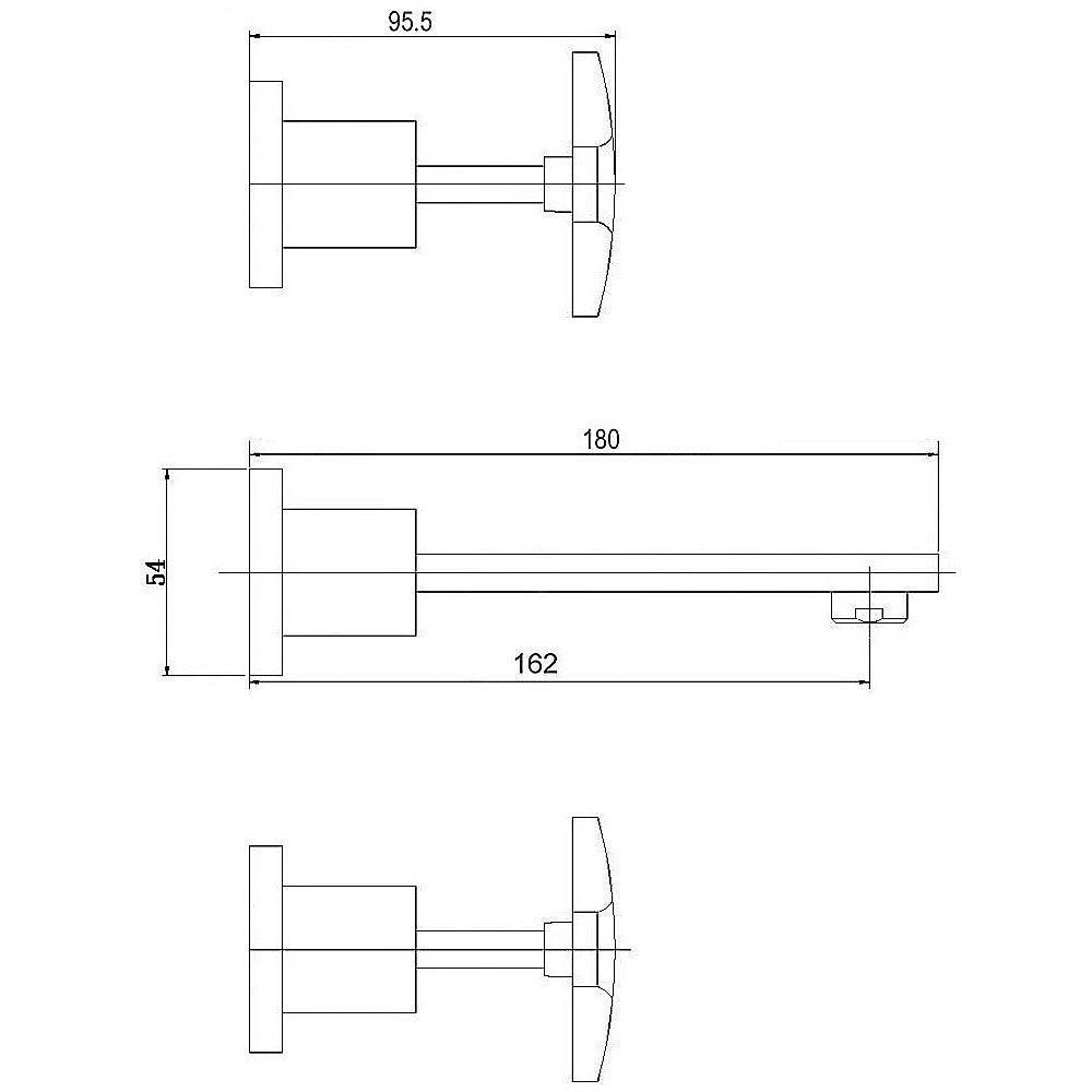 3pc Bath Mixer Set - John Cootes