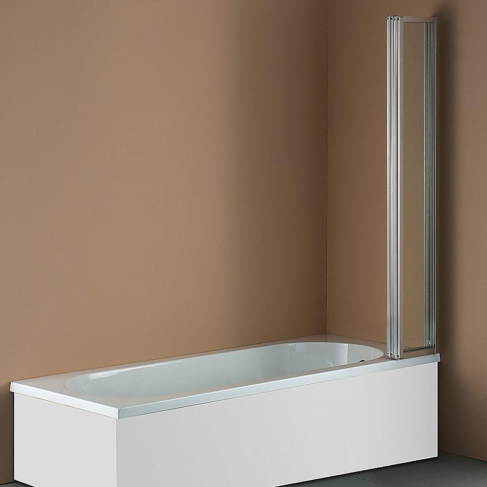 4 Fold Chrome Folding Bath Shower Screen Door Panel 1000 x 1400mm - John Cootes