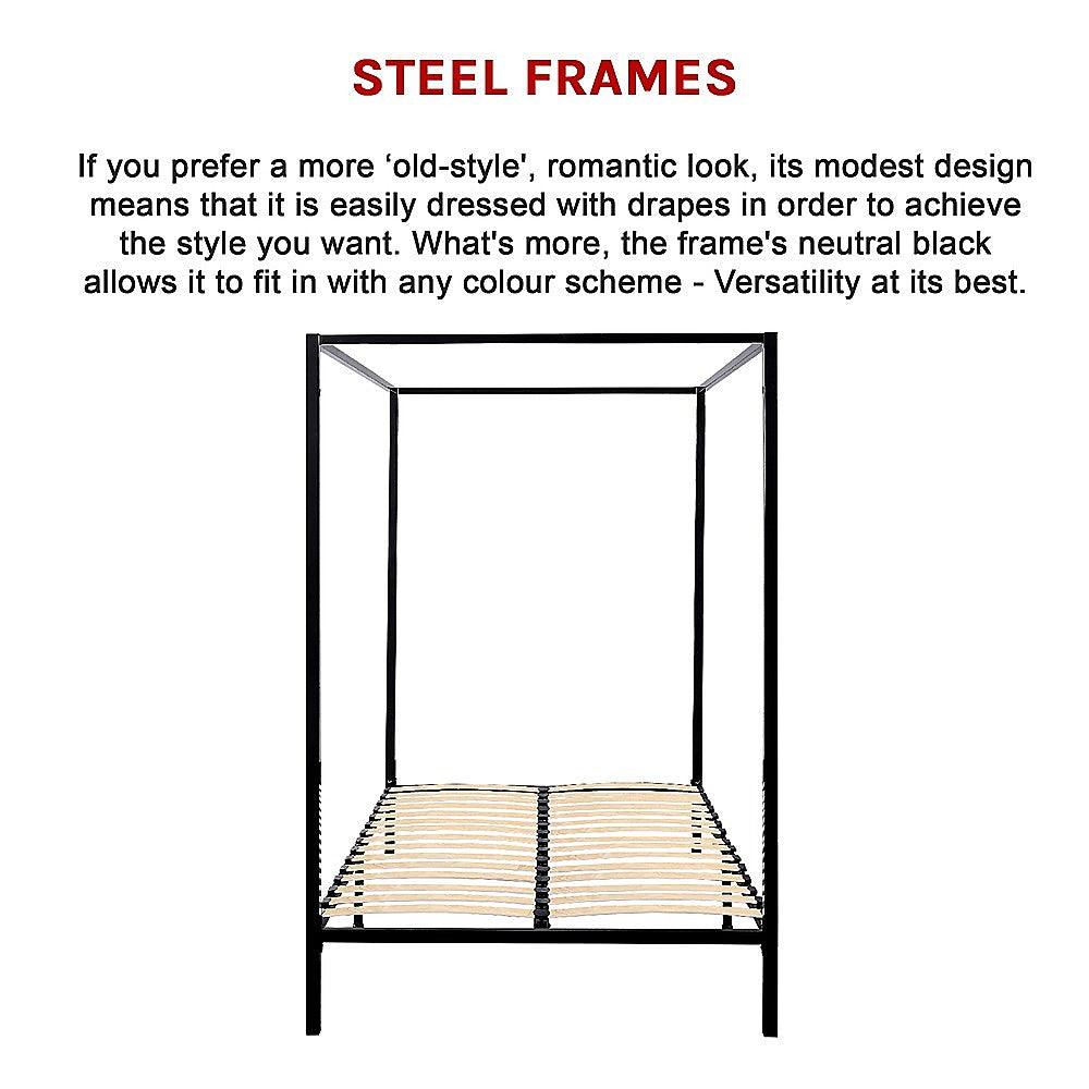 4 Four Poster Queen Bed Frame - John Cootes