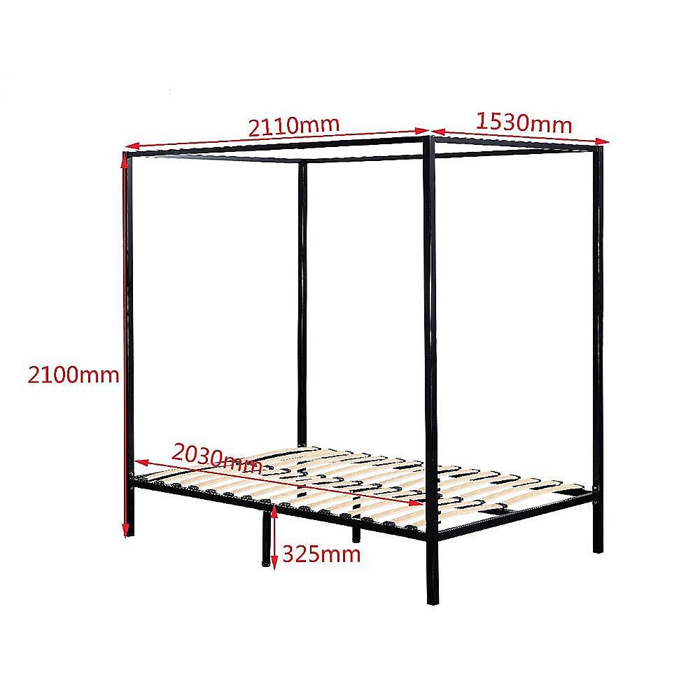 4 Four Poster Queen Bed Frame - John Cootes